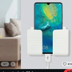 1 Cell Phone Wall Holder- It Can hold Remote, Glasses or cell phones. NEW